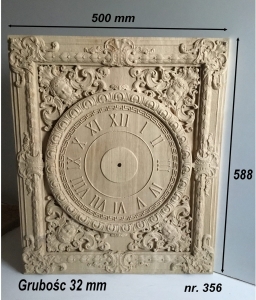 Zegar rzeźbiony nr. 356