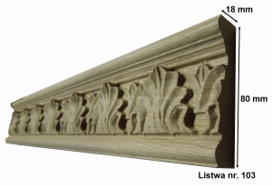 Listwa rzeźbiona nr. 103