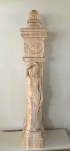 Słup drewniany rzeźbiony nr 760