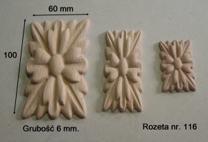 Rozeta rzeźbiona nr. 116