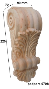 Podpora rzezbiona 070b