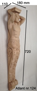 Atlant figura rzeźbiona nr. 124