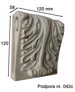 Podpora rzeźbiona nr. 042c