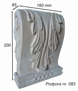 Podpora rzeźbiona nr. 083