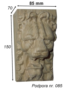 Podpora rzeźbiona lew 085